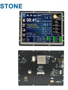 10,4-Дюймовый модуль HMI TFT LCD с сенсорным экраном и портом TTL UART RS232/RS485/RS422 и программным обеспечением GUI, простым в программировании