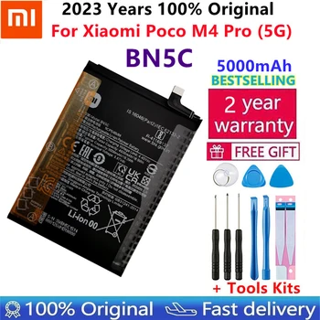 100% Оригинальный Новый Высококачественный Xiao Mi BN5C Сменный Аккумулятор Для Телефона Xiaomi Poco M4 Pro 5G M4pro 5000 мАч Bateria