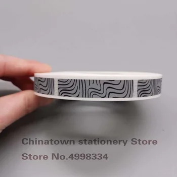 1000шт 11x50 мм ручная соскребаемая наклейка-этикетка с рисунком Зебры в рулонах, кодирующая пленка