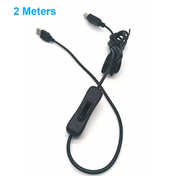 2-метровый USB-кабель для принтера USB A штекер-B кабель для принтера Штекер-удлинитель с переключателем