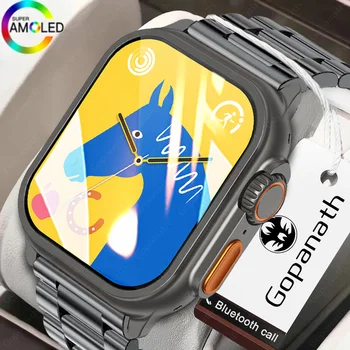 2023 NFC Смарт-Часы Ультра Мужские Smartwatch Женские 1,96 