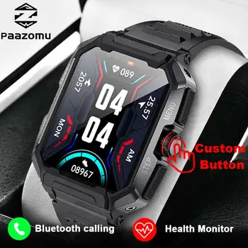 2023 НОВЫЕ Смарт-часы Мужские Bluetooth Call Открытый IP68 Водонепроницаемые Фитнес-Часы Длительный Срок службы Батареи Частота сердечных Сокращений Спортивные Умные Часы