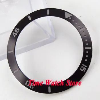 39,8 мм * 31,6 мм, вставка из черного алюминиевого сплава, кольцо для часов, подходит для мужских часов Bliger 43 мм