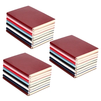 3X6 Цветов в случайной мягкой обложке из искусственной кожи, записная книжка для записей, дневник на 100 страниц с подкладкой