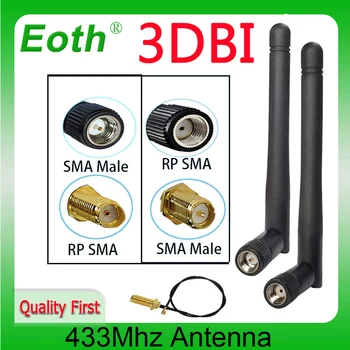 433 МГц Антенна 3dbi lora GSM 433 IOT SMA Штекерный разъем Антенна antena 433 м RP-SMA SMA женский к Ufl./IPX Удлинительный кабель-косичка