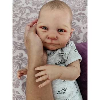 49-сантиметровая Новорожденная кукла Reborn Awake, Мягкое Приятное Тело, Реалистичная 3D кожа с видимыми венами, высококачественная кукла ручной работы