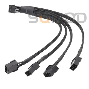 4x8pin PCI-e-16Pin (12 + 4) PCIe 5,0 12VHPWR connector16P Удлинительный кабель для GPU RTX 4090 серии 8P-16P gpu кабельный адаптер