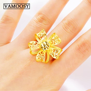 5 Стиль Изысканная форма полого цветка, открывающееся Регулируемое кольцо, кольца для женщин, романтические обручальные кольца, подарки, изысканные ювелирные изделия