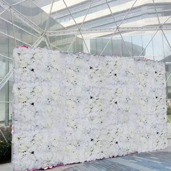 6 Шт. Настенная панель с искусственным шелковым цветком для декора свадебной фотосъемки
