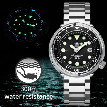 ADDIESDIVE Мужские часы с Тунцом BGW9 Супер Светящиеся NH35 300M Водонепроницаемые Сапфировое Стекло Автоматические Механические Часы reloj hombre