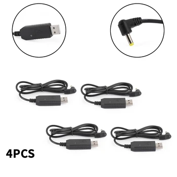 Artudatech 4 шт. Портативная рация USB Кабель Для зарядного Устройства Светодиодный Индикатор Подходит для BaoFeng UV5RE UV5R UV 5R 5RE