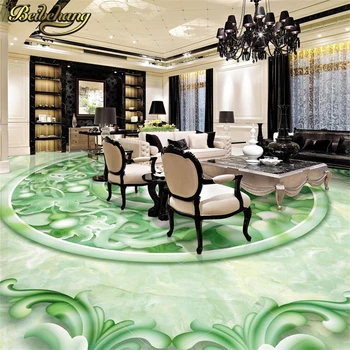 beibehang Изготовленная на заказ резьба по зеленому нефриту Papel De Parede 3D обои для гостиной, настенная роспись для ванной комнаты, обои для пола, обои для стен