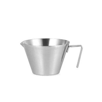 BMBY-100 мл Кофейный мерный стаканчик для молока из нержавеющей стали, Шикарные кухонные принадлежности для кафе