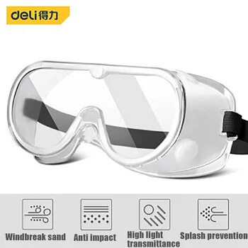 DELI 522001 Окуляр С защитой от брызг, запотевания, ударов, пыли, песка, Очки для мужчин И Женщин, Велосипедная маска для Глаз, Защитные очки