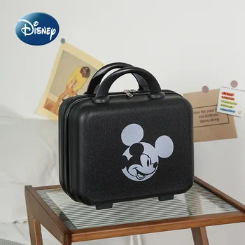 Disney Mickey Новая Коробка для Макияжа, Мультяшная Портативная коробка для макияжа, Роскошный Бренд, Мини-Кейс для переноски, Многофункциональный Дорожный ящик для хранения