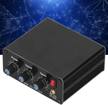 GEEK Qrm Canceller Box 3p X-Phase Из алюминиевого Сплава Регулируемый Гаситель сигнала с Циферблатом и ручкой 1-30 МГц, Встроенное управление Ptt