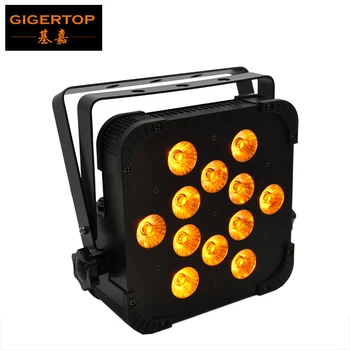 Gigertop TP-G3045-5В1 12x15 Вт RGBWA 5В1 Цветной Плоский Светодиодный Номинальный Светильник DMX512 Для Дискотеки DJ KTV Проектор Машина Вечерние Сцена