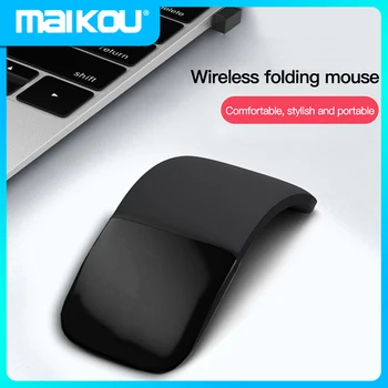Maikou Складная беспроводная мышь Bluetooth Gaming Touch Personality Light Портативная Дуговая ленивая мышь без звука