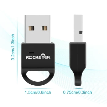 Rocketek IVT 7.0 RSE 4.0 A2DP Bluetooth-совместимый адаптер, USB Беспроводной ключ для аудиопередатчика, приемника, динамика ПК