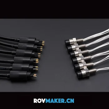 ROVMAKER 400m Depth ROV Open Diy Kit Водонепроницаемый Герметичный Разъем Розетка Штекерный кабель для автомобиля с дистанционным управлением Subcon