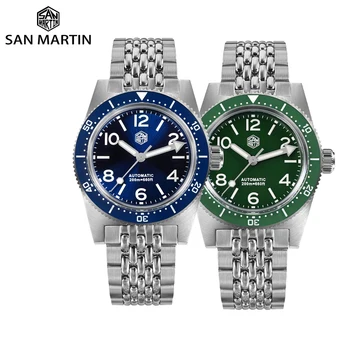 San Martin Новые часы для дайвинга 62Mas, модные роскошные мужские часы, автоматические механические с регулируемой застежкой BGW9 20 АТМ