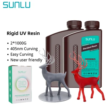 SUNLU LCD Печатающий УФ-Чувствительный 2 Бутылки 1000 г/1 кг Жидкой УФ-смолы 405 нм Для Фотон-s Печатающий Материал Фотополимерная смола