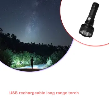 USB фонарик водонепроницаемый фонарь аварийного освещения для работы на открытом воздухе в кемпинге