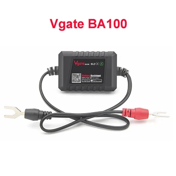 Vgate BA100 Blue-tooth 4.0 Тестер автомобильного аккумулятора 12V Монитор Для Android IOS Auto Battery-y Assistant Сервисный Инструмент Для зарядки BA 100