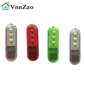 VnnZzo USB-штекер, Компьютерная зарядка для мобильных устройств, Маленький Круглый светильник, Светодиодный Светильник для чтения, Ночник