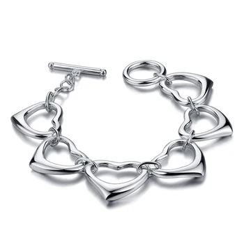 ziqiudie, толстый браслет в форме сердца из стерлингового серебра 925 пробы, богемный большой браслет в форме сердца для девочек, высококлассные ювелирные изделия, дамский подарок на день рождения