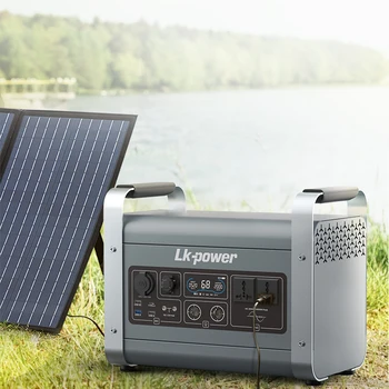 Аккумуляторный генератор 2000 Вт портативная электростанция с солнечной панелью для RV living camping охотничий караван