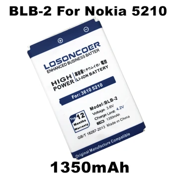 Высококачественный аккумулятор LOSONCOER 1350mAh BLB-2 BLB2 для Nokia 3610 5210 6500 6510 7650 8210 8250 8310 8850 8890 8910 8910i