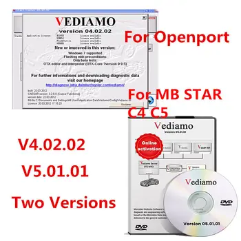 Для Vediamo Openport Для MB STAR C4 SD C5 Советы по автономному программированию Vediamo 5.01.01 Инженерное программное обеспечение SCN VEDOC CODING
