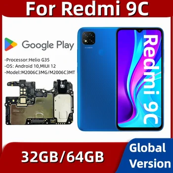 Для Xiaomi Redmi 9C Материнская плата Заменена материнской платой с чипами Логическая плата Установлена ОС Android 2 ГБ 3 ГБ оперативной ПАМЯТИ 32 ГБ 64 ГБ ПЗУ