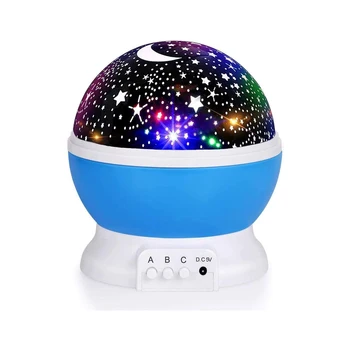 Звездный проектор ночник Луна вращение на 360 градусов 9 цветов USB зарядка уникальный подарок для мужчин женщин детей