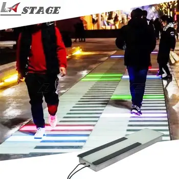 Интерактивный светодиодный танцпол с контроллером для танцев RGB 3В1 цветная светодиодная фортепианная плитка для торгового центра Square Walkway