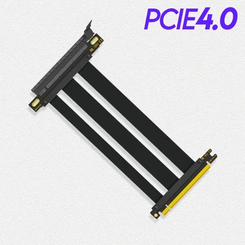 Кабель Extreme4 + PCIe 4.0 X16 Riser Cable [RTX3090ti RX6950XT X570 Z690] Twinax экранированный PCI Express Gen4 {30 см 40 см 50 см 60 см 100 см}
