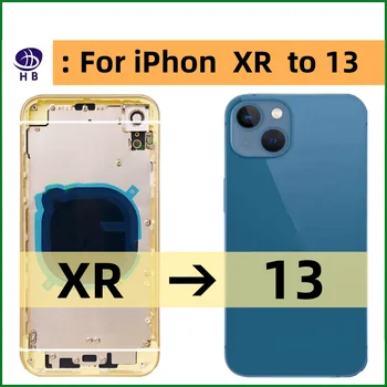 Корпус своими руками для iPhone XR-13 замена задней батареи средней рамы, шасси XR like 13, рамка Xr-13 + инструмент XR-14 матовый