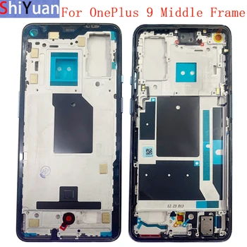 Корпус Средняя рамка ЖК-панель Безель Панель Шасси Для телефона OnePlus 9 Металлические запасные части средней Рамки