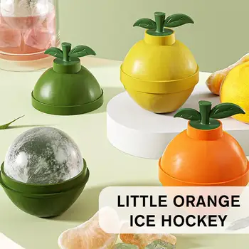Красочные формы для Шариков льда в форме Апельсина, Пищевой Силикон, Большой Размер, Кубики льда Для Виски, Коктейля, сока, Форма Для льда N6G7
