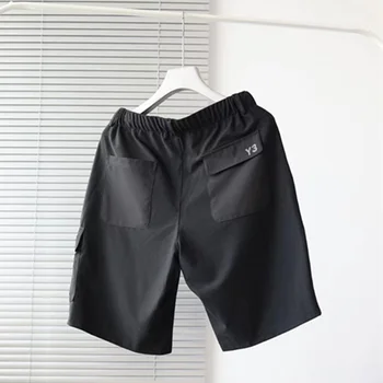 Летние шорты Yohji Yamamoto Y3 с новым рисунком, комбинезоны с автографом, модные повседневные брюки для мужчин и женщин
