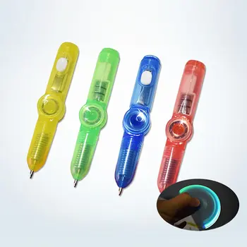 Многофункциональная светодиодная ручка-вспышка, Спиннер для пальцев, игрушки для снятия стресса, ручка-спиннер, Офисные Канцелярские принадлежности