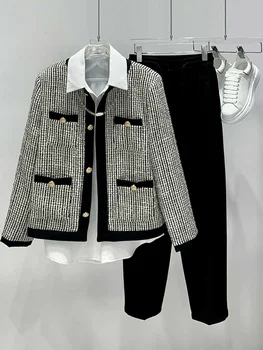 Модные Мужские Пальто и куртки B02672 2023 для подиума, Роскошный известный бренд, европейский дизайн, одежда для вечеринок