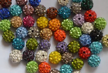 Можно смешивать цвета DHL бесплатно, 10 мм, микро-проложенный диско-шар, бусина, много бусин DIY для браслета, ожерелья, кристалла