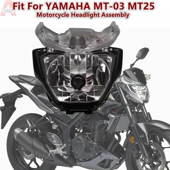Мотоциклетная фара для YAMAHA MT03 MT25 MT-03 MT-25, Налобный фонарь в сборе, лампа головного света FZ03 FZ-03 MT-25 2016 2017 2018 2019