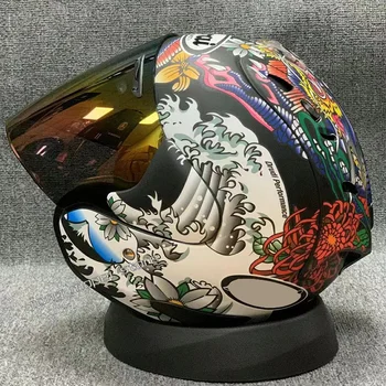 Мотоциклетный шлем с полуоткрытым лицом, Casco, Винтажный шлем для скутера, Ретро-шлемы, Pare Moto Capacete, гоночный шлем для Локомотива