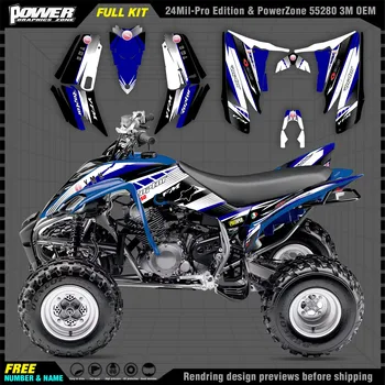 Наклейки PowerZone Graphics kit Для YAMAHA 04-14 RAPTOR 350 2004-2014 Наклейка на мотоцикл 001