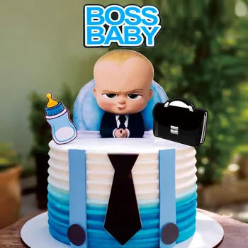 Новый Прекрасный Босс, Топпер Для торта С Днем Рождения, Мультяшный Мальчик, Топперы для Кексов для детского Дня рождения, Украшения для торта, Детский душ