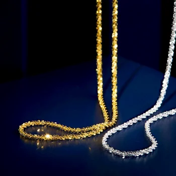 Ожерелье из нержавеющей стали 316L для женщин Золотого цвета, Длинные цепи, Колье, Тонкие женские ошейники, ожерелье для вечеринки в стиле панк-хип-хоп