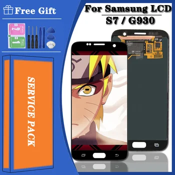 Оригинальный S7 Для Samsung Galaxy S7 G930 ЖК-дисплей Сенсорный Экран С Рамкой Дигитайзер В Сборе Для Samsung G930 G930F ЖК-экран
